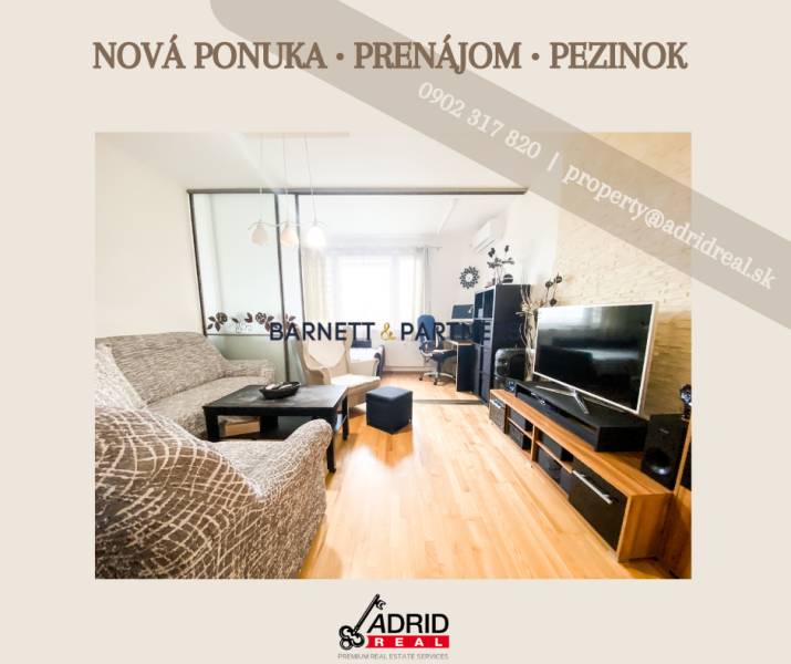 FULLY FURNISHED COZY TWO-ROOMS APARTMENT IN PEZINOK